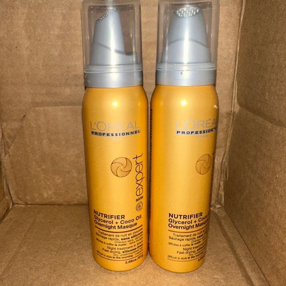 Loreal Professionnel Overnight Masque Yellow Nutrifier Glycerol Hair Care Dry